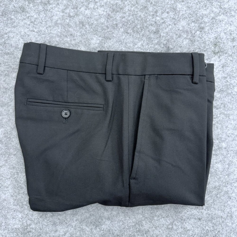 Nautica Ceylon Pant 30x29 Men's Active Stretch Micro-Stripe Black/Noire NEW - Picture 12 of 13